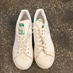 adidas White and Green Sneakers